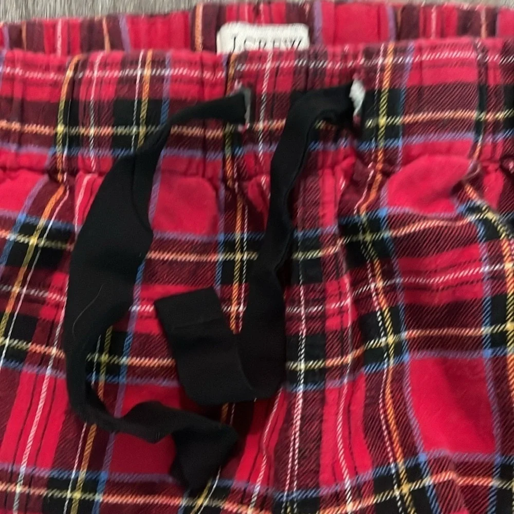 J. Crew red holiday plaid pajama bottom XXS